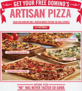 Domino's Artisan Pizza