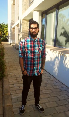 A typical Christian hipster... This guy is probably a pastor too.